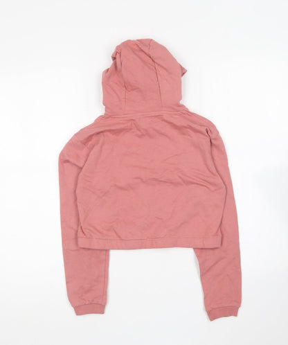 Studio Girls Pink Cotton Pullover Hoodie Size 10-11 Years