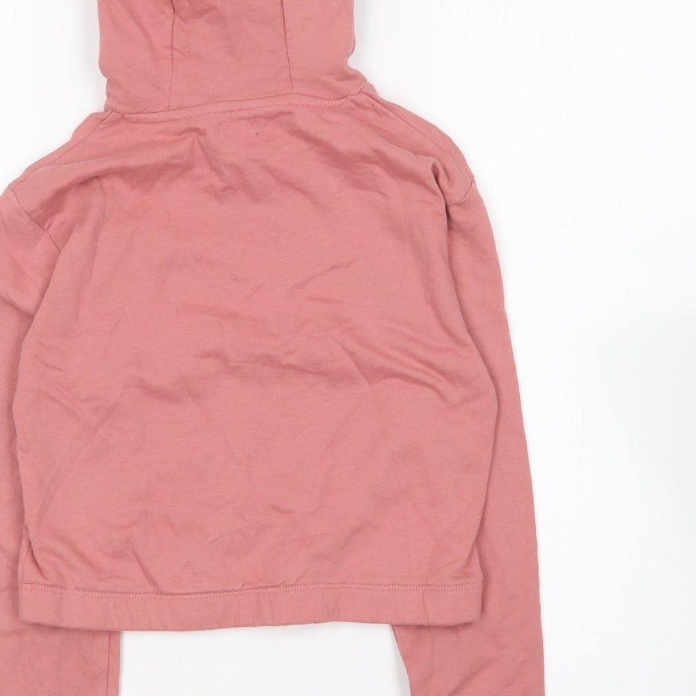 Studio Girls Pink Cotton Pullover Hoodie Size 10-11 Years
