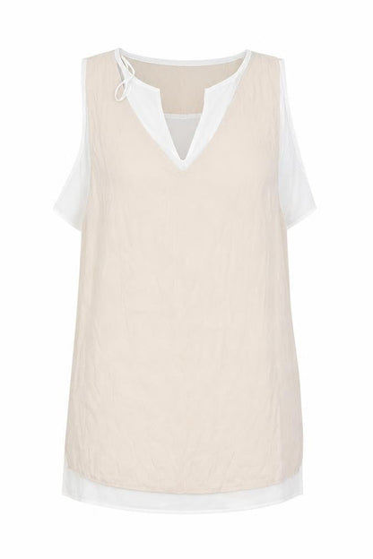 Womens UK Size M Zara Beige Basic Blouse