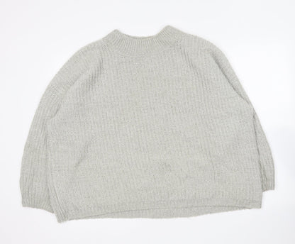 Womens UK Size M New Look Grey Pullover Jumper