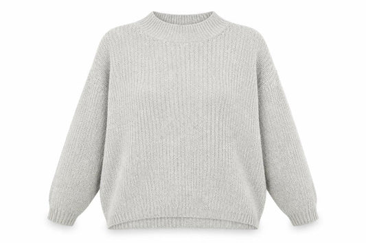 Womens UK Size M New Look Grey Pullover Jumper