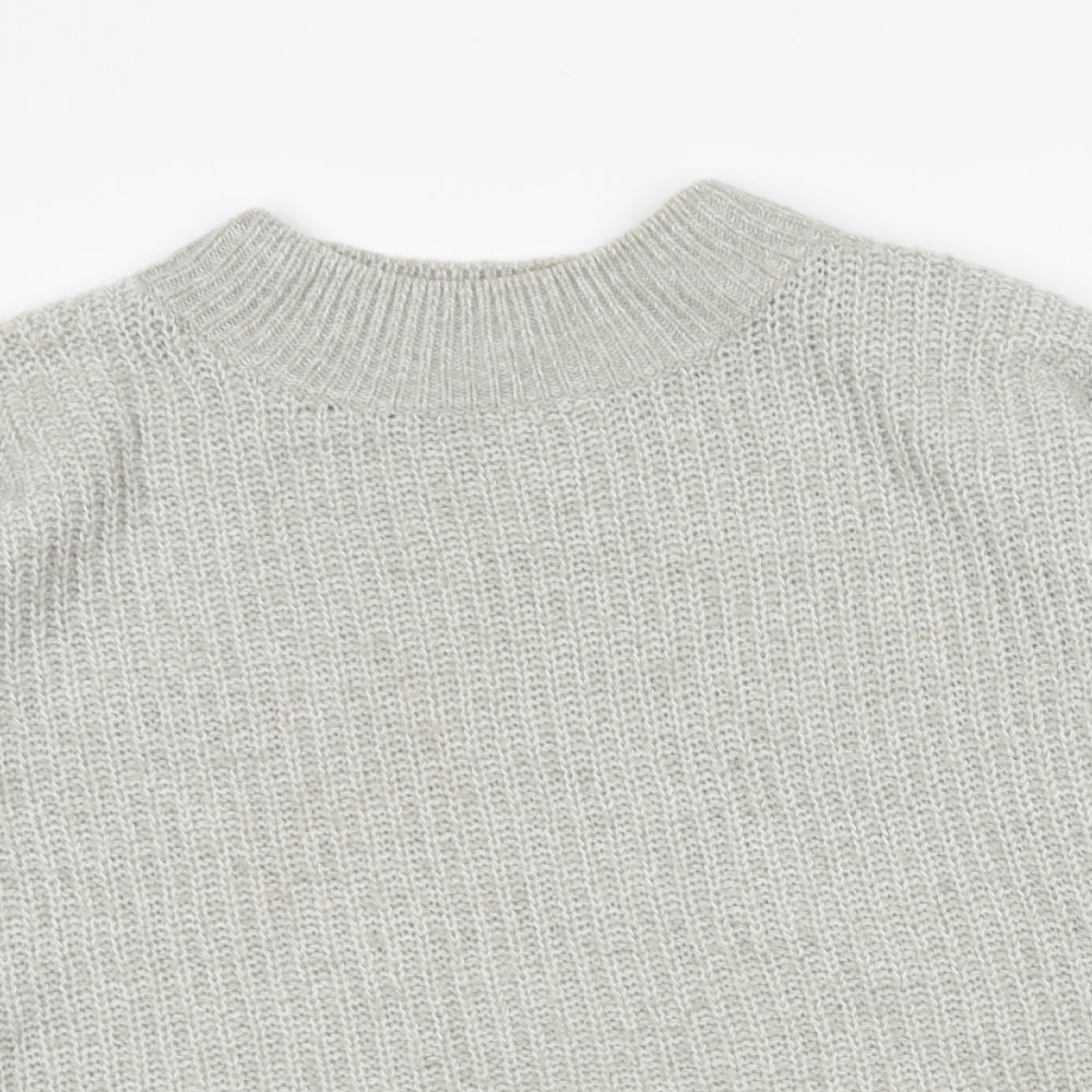 Womens UK Size M New Look Grey Pullover Jumper