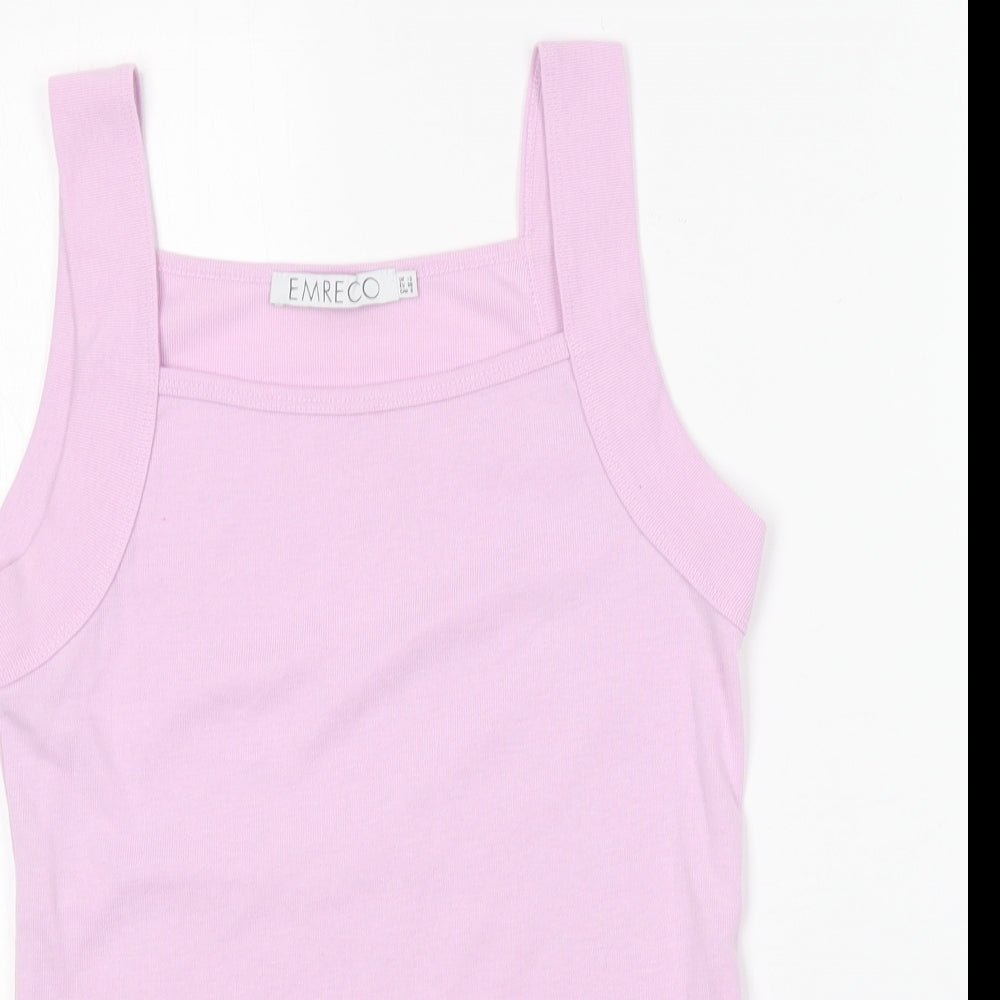 Womens UK Size 12 Emreco Purple Basic Tank
