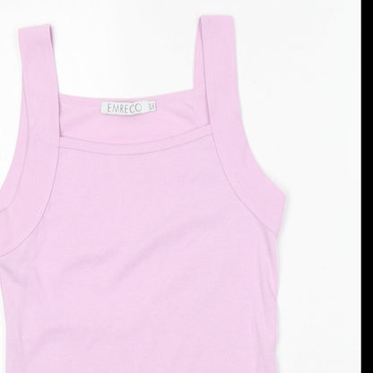 Womens UK Size 12 Emreco Purple Basic Tank