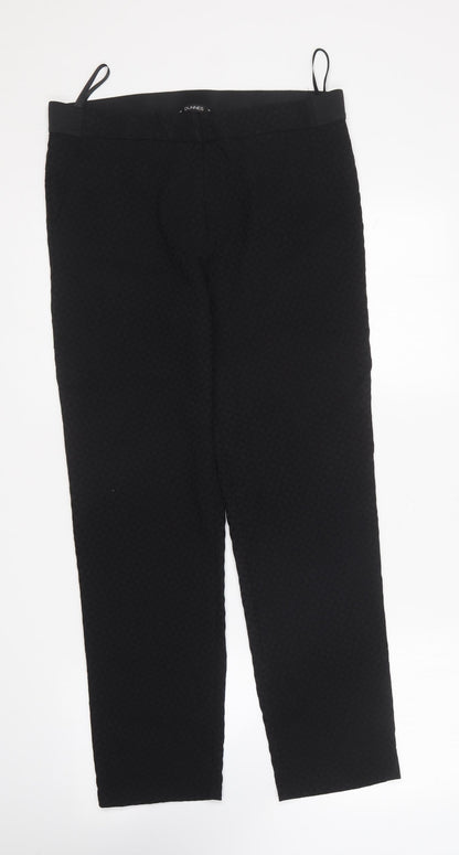 Womens UK Size 14 Dunnes Stores Regular Fit Carrot Black Trousers