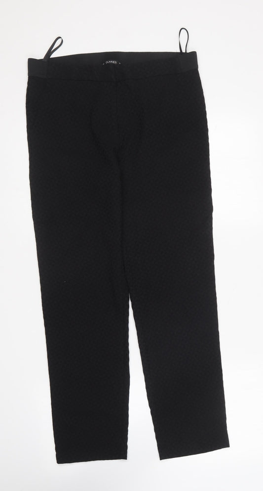 Womens UK Size 14 Dunnes Stores Regular Fit Carrot Black Trousers