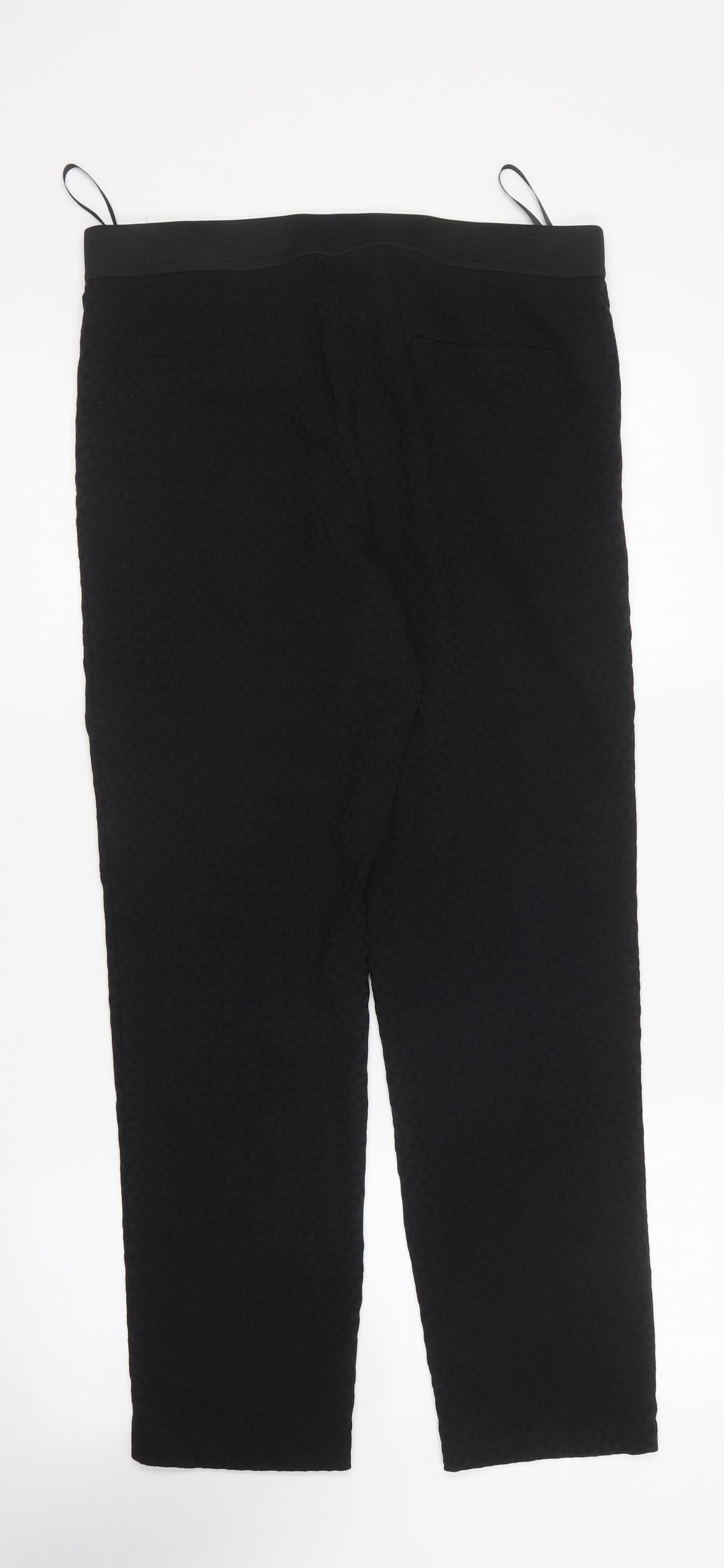 Womens UK Size 14 Dunnes Stores Regular Fit Carrot Black Trousers