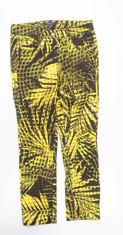 Womens UK Size 8 Atelier Gardeur Regular Fit  Yellow Trousers