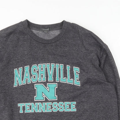 Primark Womens Grey Round Neck Polyester Pullover Jumper Size 14 - Nashville Tennessee