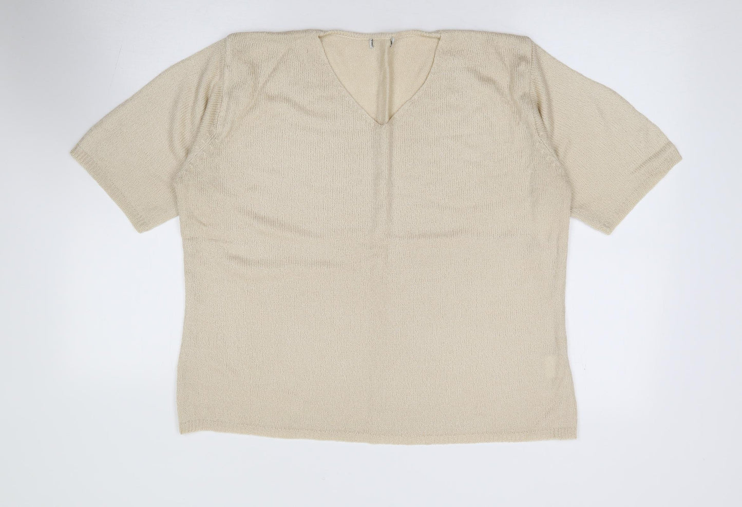 Womens UK Size XL Preworn Beige Pullover Jumper