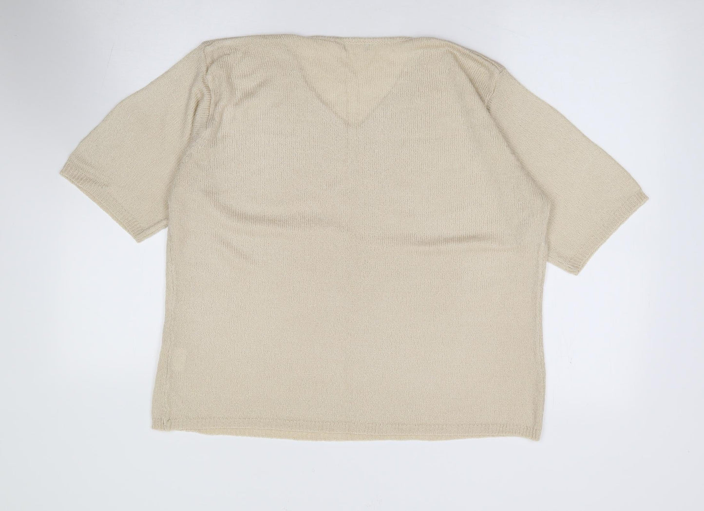 Womens UK Size XL Preworn Beige Pullover Jumper