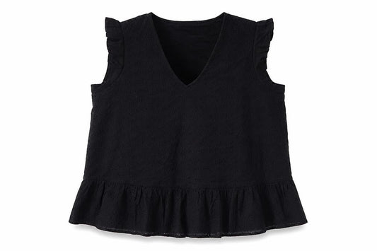 Womens UK Size XL Dunnes Black Jersey Blouse