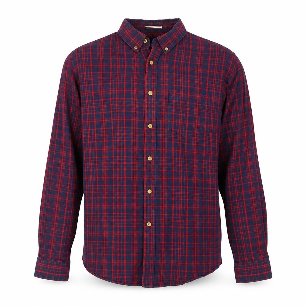 Mens UK Size M Howick Blue  Button-Up Long Sleeve Casual Shirt