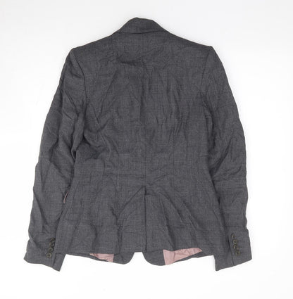 French Connection Womens Grey Wool Jacket Suit Jacket Size 12