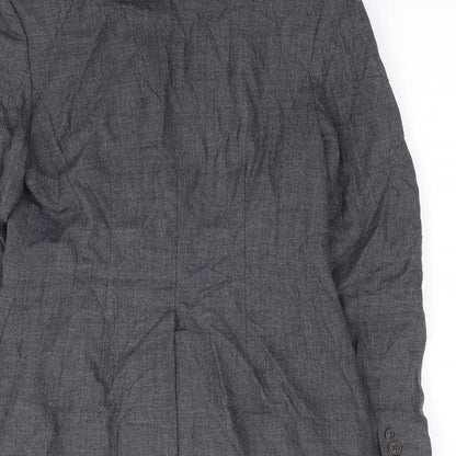 French Connection Womens Grey Wool Jacket Suit Jacket Size 12
