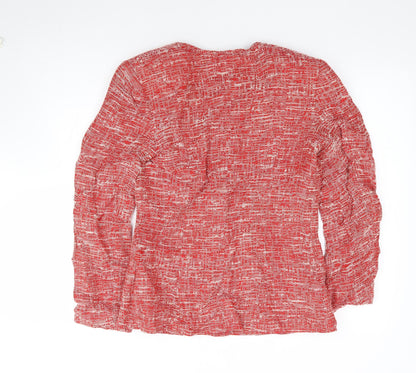 EPS by Episode Womens Red Flecked Viscose Jacket Suit Jacket Size 10