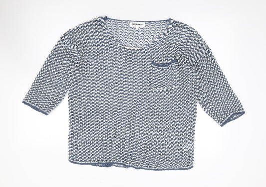 Gerard Womens Blue Round Neck Acrylic Pullover Jumper Size M