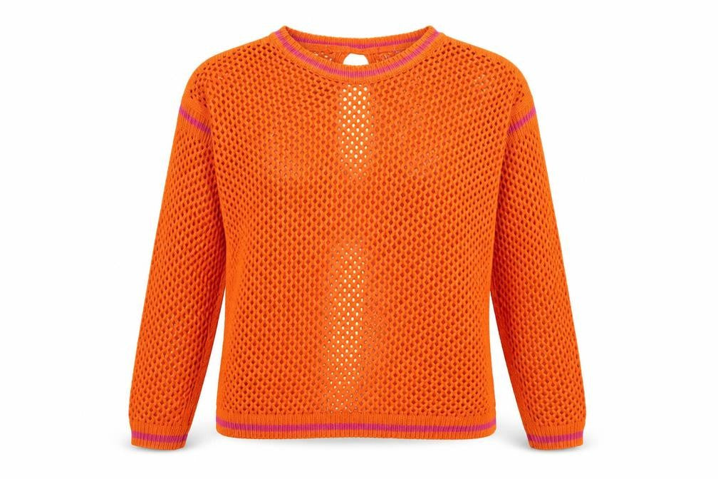 Womens UK Size S NEXT Orange Pullover Jumper