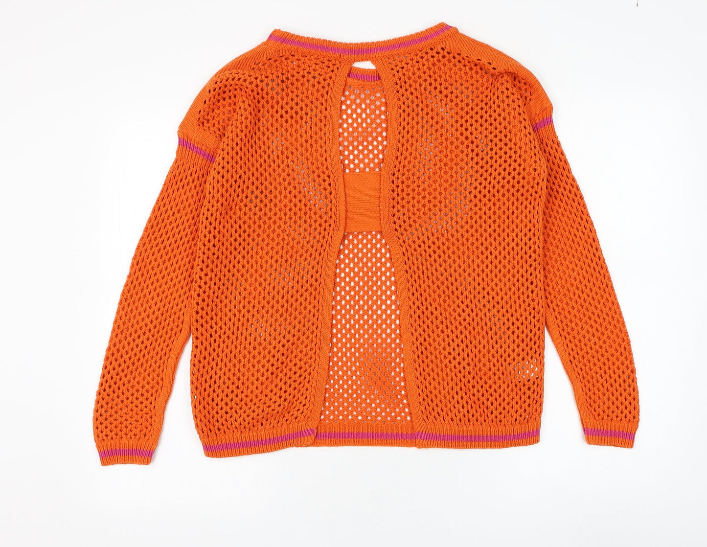 Womens UK Size S NEXT Orange Pullover Jumper