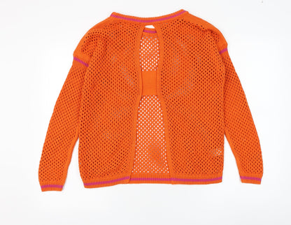 Womens UK Size S NEXT Orange Pullover Jumper