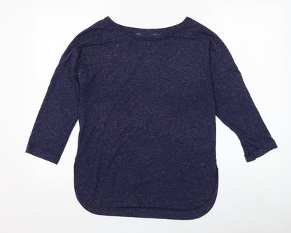 F&F Womens Blue Round Neck Polyester Pullover Jumper Size 12