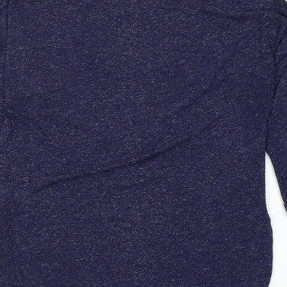 F&F Womens Blue Round Neck Polyester Pullover Jumper Size 12