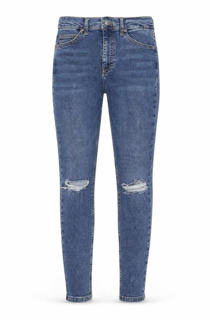 Womens UK Size 28 in Topshop Regular Fit Skinny Blue Jeans
