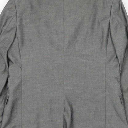 Mens UK Size 40 Topman Regular Grey Suit Jacket