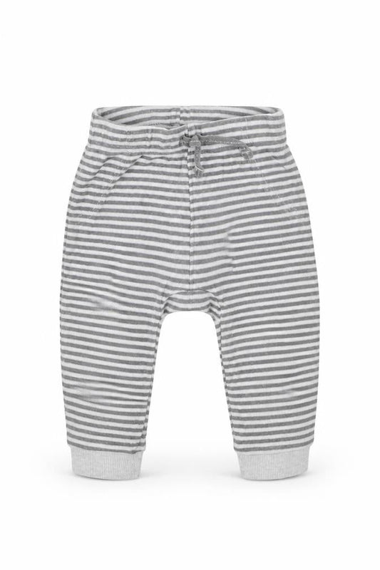 George Boys Grey Striped Cotton Jogger Trousers Size 6-9 Months Pullover - Winnie The Pooh