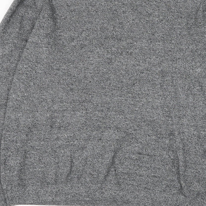 Topman Mens Grey Round Neck Cotton Pullover Jumper Size S