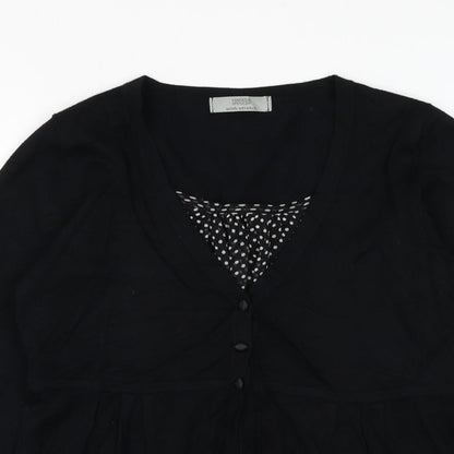 Womens UK Size 10 Marks and Spencer Black Cardigan Jumper