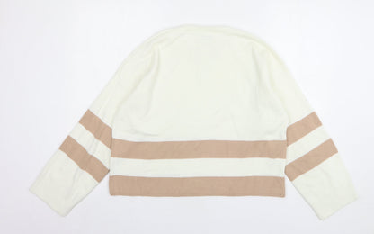 Womens UK Size 8 In The Style Beige Pullover Jumper