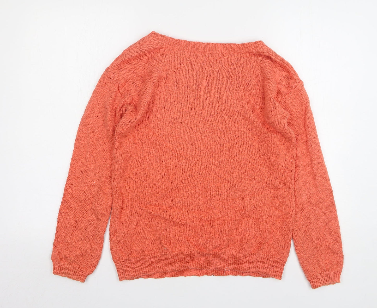 Womens UK Size 10 TU Orange Pullover Jumper