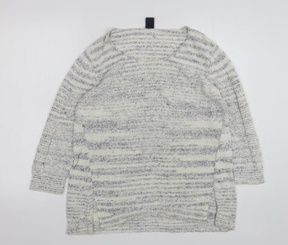 Gap Womens Multicoloured Round Neck Geometric Polyester Pullover Jumper Size S