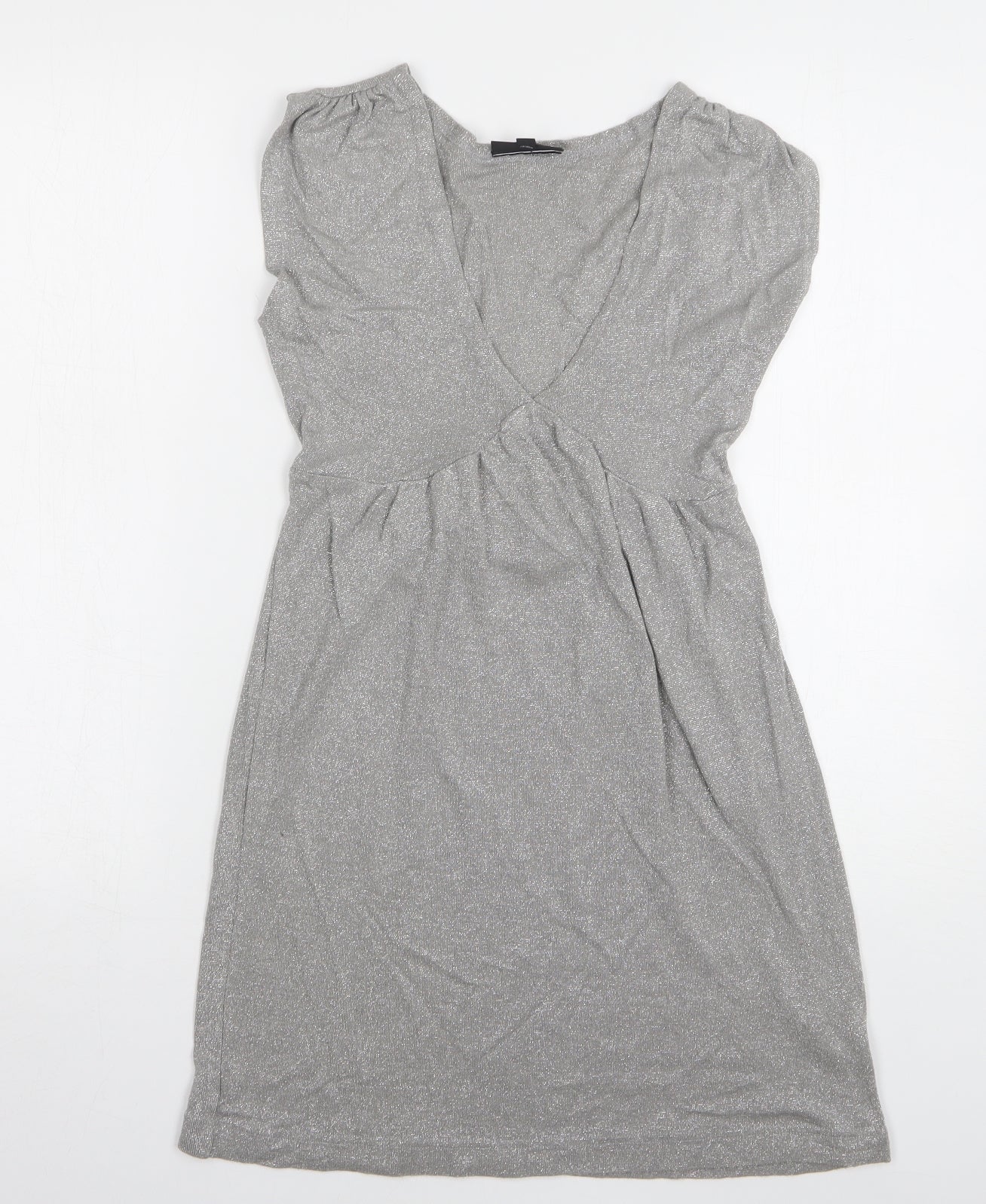 Womens UK Size 8 Warehouse Grey Vest Jumper