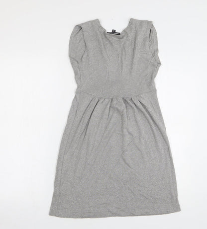 Womens UK Size 8 Warehouse Grey Vest Jumper