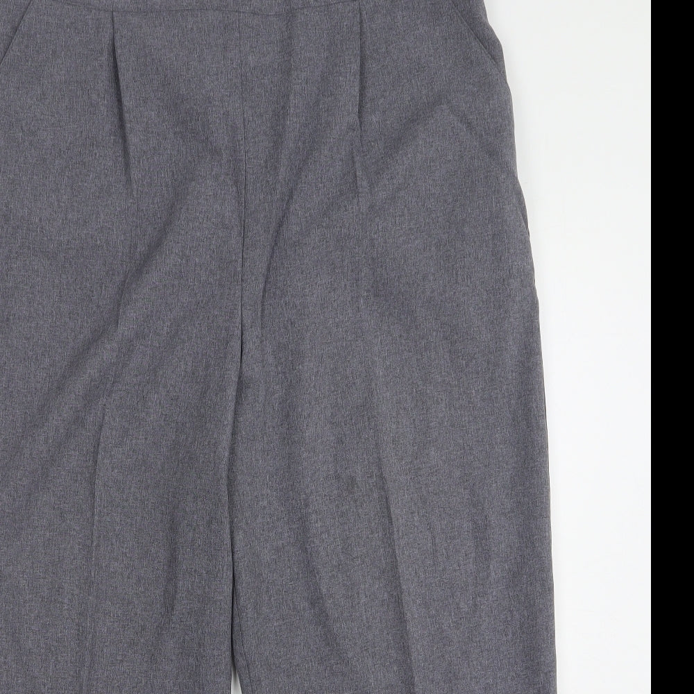 Womens UK Size 22 Happit Regular Fit Cropped Grey Trousers