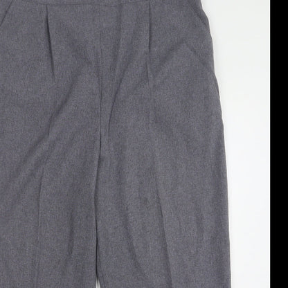 Womens UK Size 22 Happit Regular Fit Cropped Grey Trousers