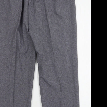 Womens UK Size 22 Happit Regular Fit Cropped Grey Trousers