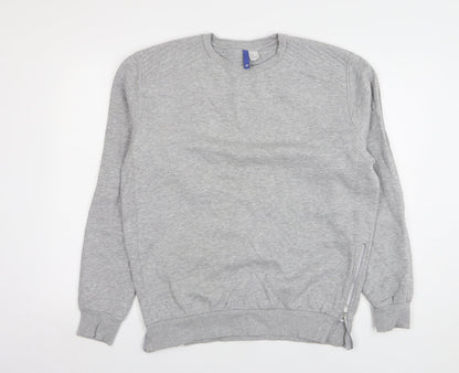 Mens UK Size M H&M Grey Pullover Sweatshirt