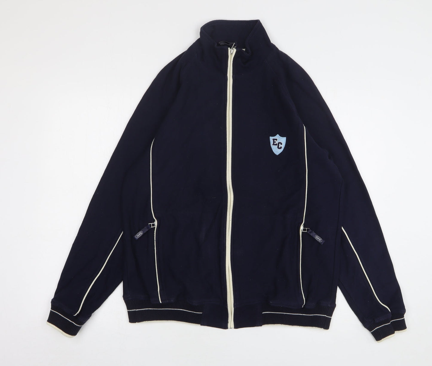 Mens UK Size M Easy Blue Full Zip Sweatshirt