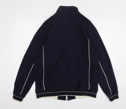 Mens UK Size M Easy Blue Full Zip Sweatshirt
