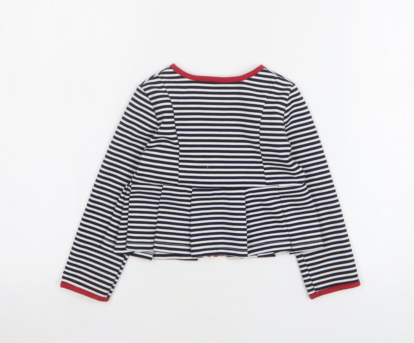 Mayoral Girls Blue Striped Jacket Size 24 Months