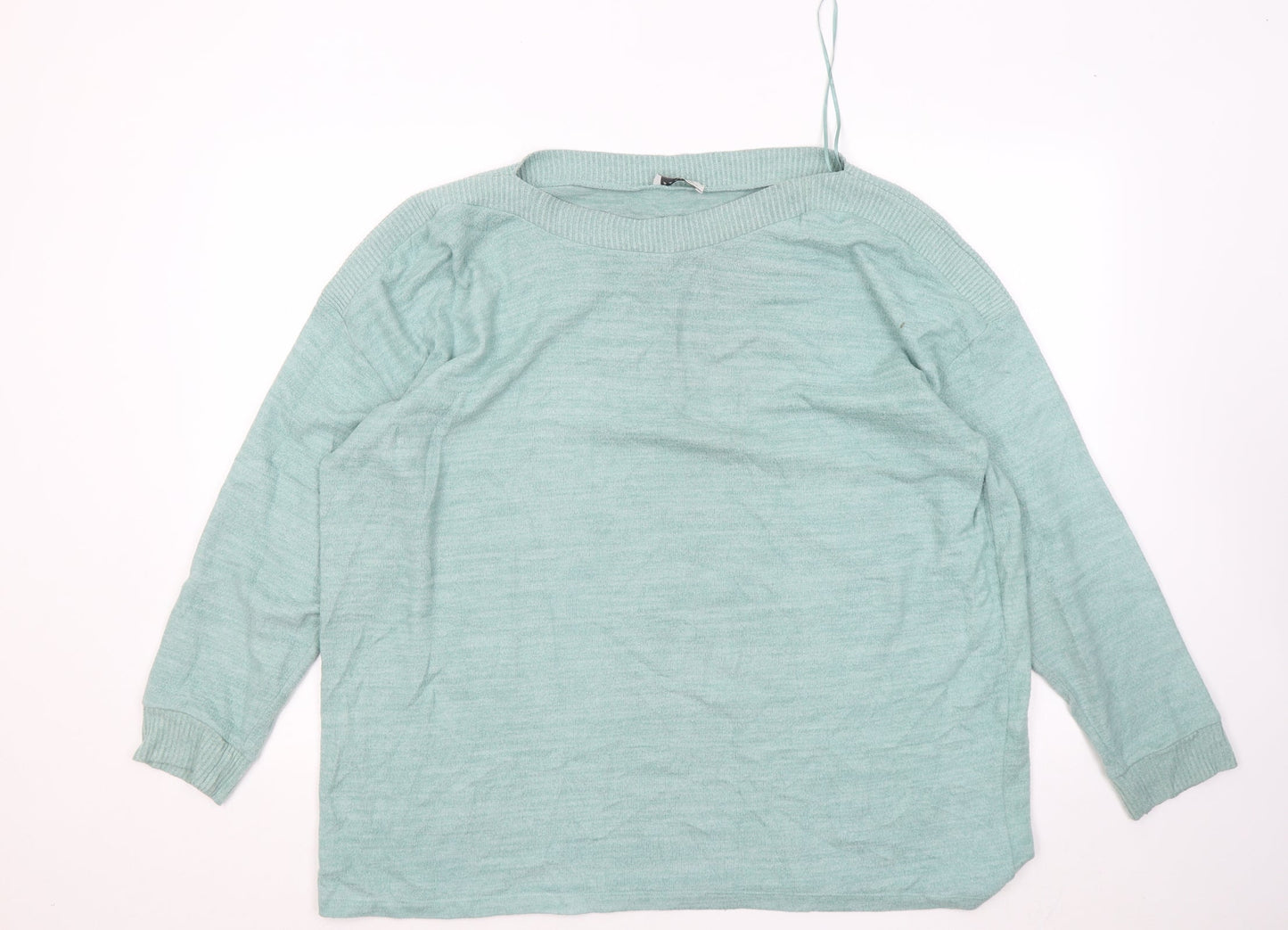 Womens UK Size XL Papaya Green Pullover Jumper