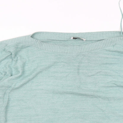 Womens UK Size XL Papaya Green Pullover Jumper