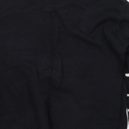 Cedar Wood State Mens Blue Round Neck Geometric Acrylic Pullover Jumper Size S - Christmas jumper