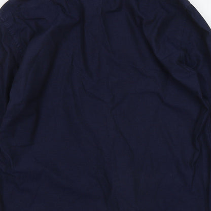Mens UK Size L NM Blue  Button-Up Long Sleeve Casual Shirt