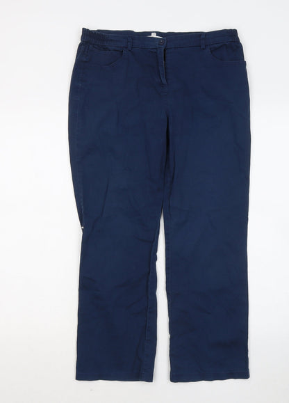 Womens UK Size 12 Gerard Regular Fit Chino Blue Trousers