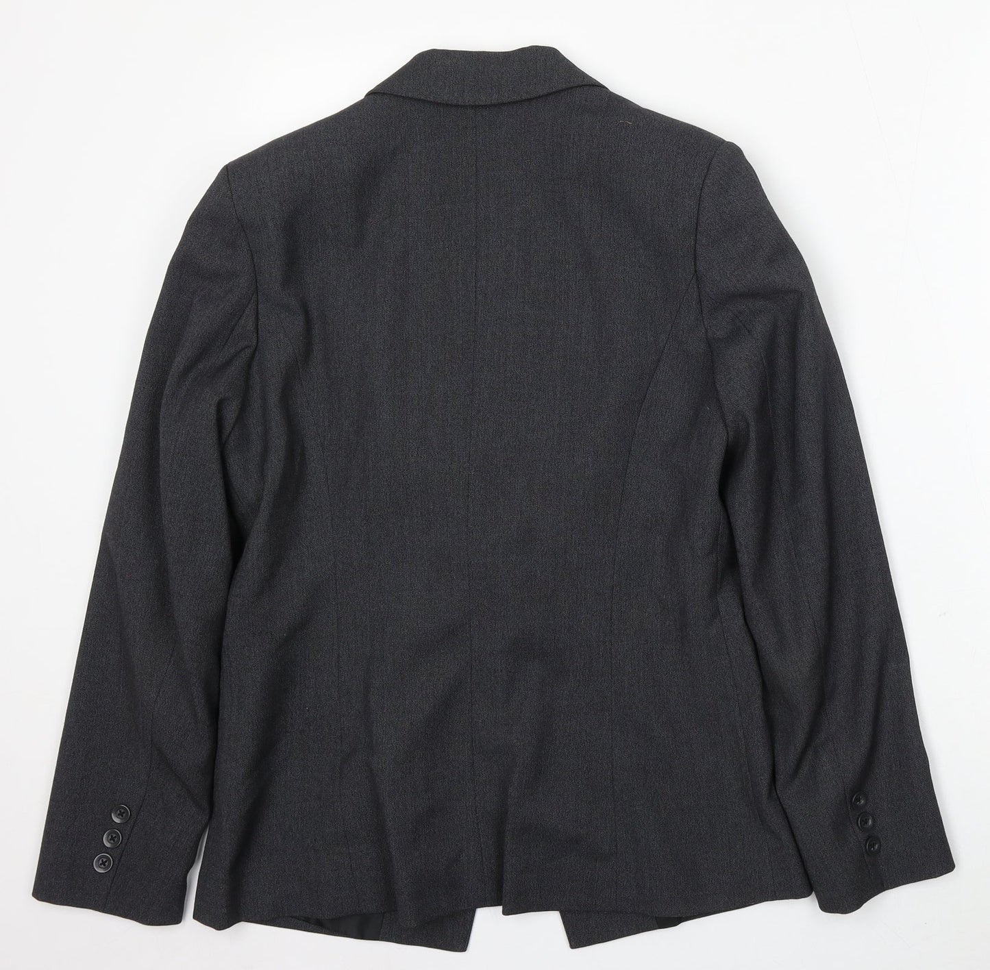 Papaya Womens Grey Polyester Jacket Suit Size 10