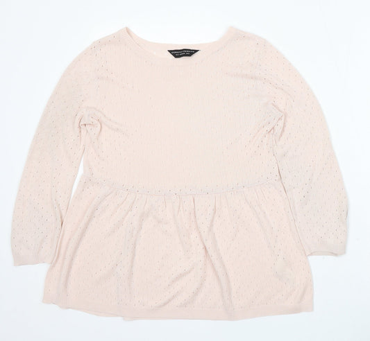 Womens UK Size 8 Dorothy Perkins Pink Pullover Jumper